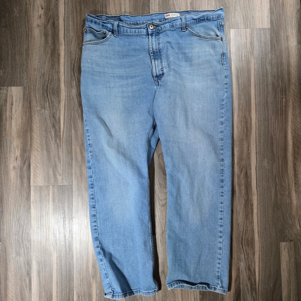 Wrangler Relaxed Boot Mens Light Wash Blue Denim Jeans‎ 42x28 Bootcut 1017
